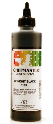 Airbrush Food Color Midnight Black - 9 oz
