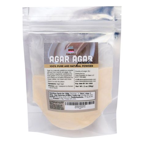 Agar Agar Powder 2 oz. by Cake S.O.S