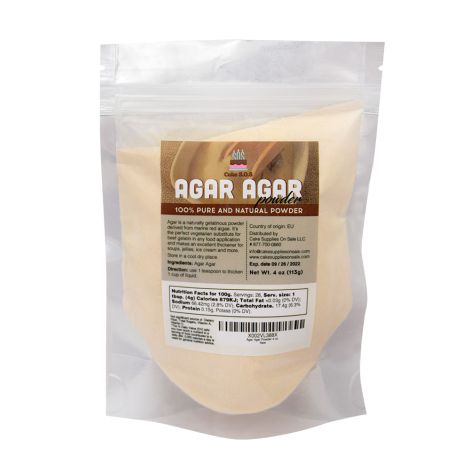 Agar Agar Powder 4 oz. by Cake S.O.S