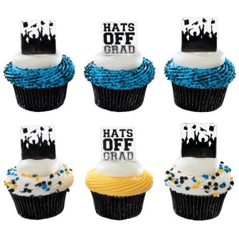 Hats Off and Silhouette, Cupcake Pics, 12 ct.