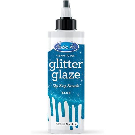 Blue Glitter Glaze 10 oz. Bottle