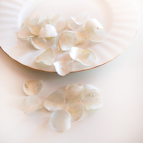 Edible Rose Petals - Bridal Shine White
