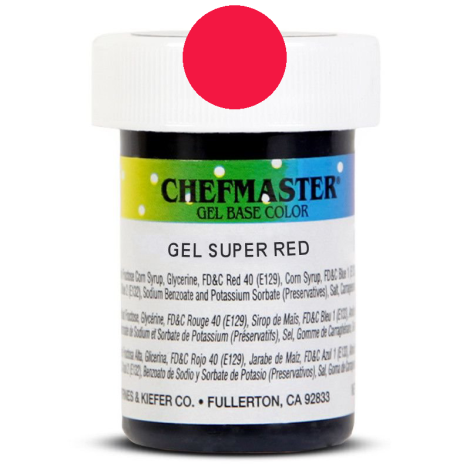 Gel Food Color Super Red - 1 oz