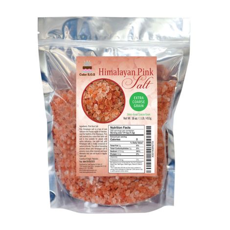 Himalayan Pink Salt, Extra Coarse Grain 1 lb.