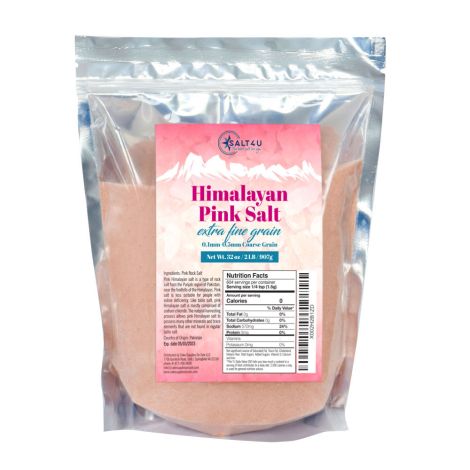 Himalayan Pink Salt, Extra Fine Grain 2 lb. by Salt 4U