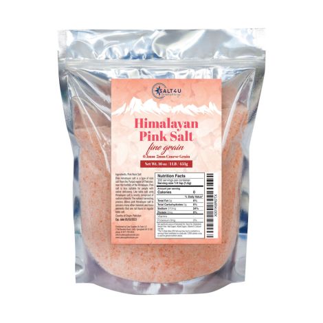 Himalayan Pink Salt, Fine Grain 1 lb. by Salt 4U