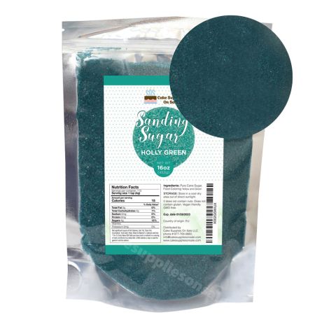 Sanding Sugar Holly Green 16 oz