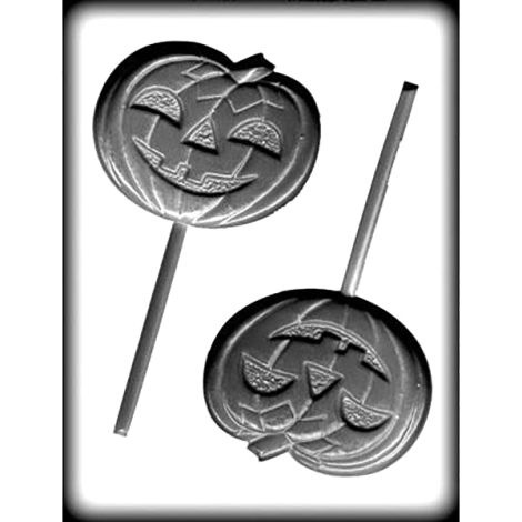 Jack O' Lantern Sucker Hard Candy Mold 