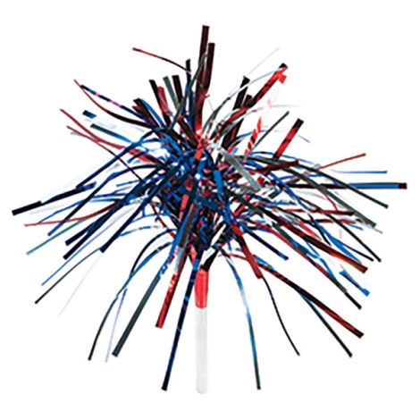 Independence Day Spray Mylar, Cupcake Pics, 6 ct