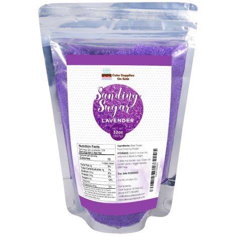 Sanding Sugar Lavender, 32 oz