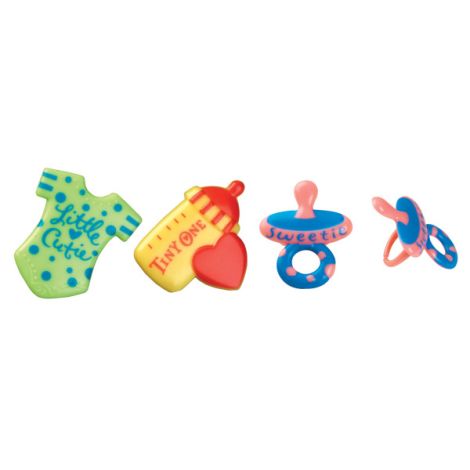 Baby Symbols Cupcake Rings, 12 ct