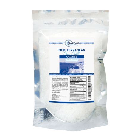 Mediterranean Sea Salt, Coarse Grain 1 lb. by Salt 4U
