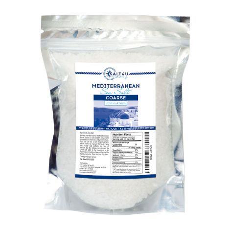 Mediterranean Sea Salt, Coarse Grain 10 lb., by Salt 4U