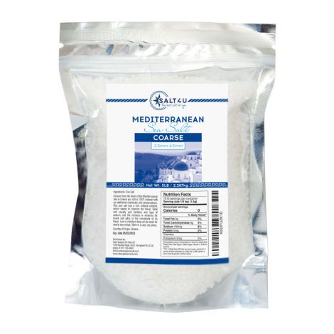 Mediterranean Sea Salt, Coarse Grain 5 lb. by Salt 4U