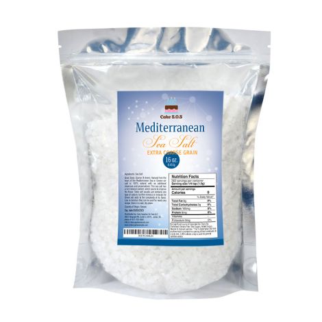 Mediterranean Sea Salt, Extra Coarse Grain 1 lb.