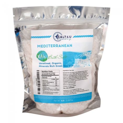 Mediterranean Raw Bath Salt 5 lb. by Salt 4U