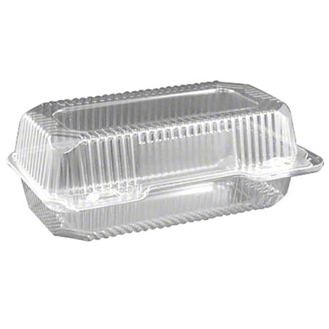 Multi-Purpose Loaf Hinge Container - 9" x 5 1/2" x 3 1/2", 25 ct