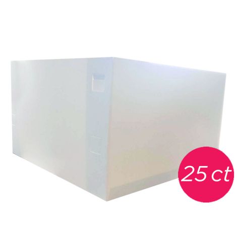 16x16x10 White Box, BASE Only, 25 ct.
