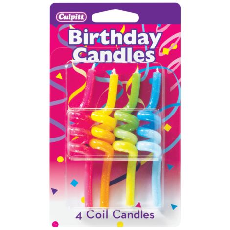 Crazy Primary Coil Birthday Candles