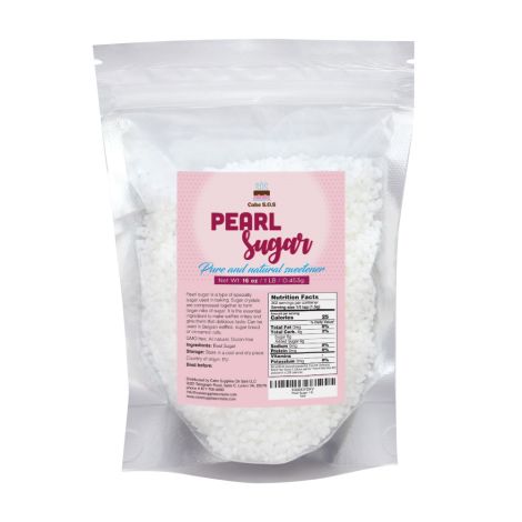 Pearl Sugar 16 oz. by Cake S.O.S
