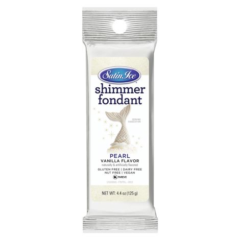 Satin Ice Pearl Shimmer Fondant 4.4 oz
