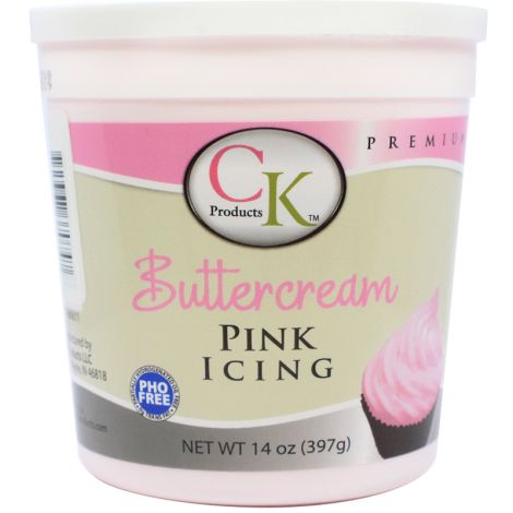 Buttercream Icing 14 oz Pink