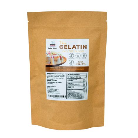 Pork Gelatin 240/260 Bloom, 8 oz