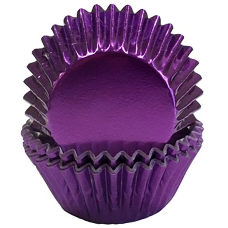 Purple Foil Mini Baking Cups, 500 ct.