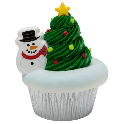 Snowman Cupcake Rings, 12 ct.