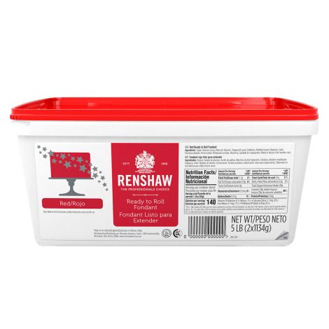 Ready to Roll Fondant Icing Red 5 lb