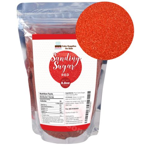 Sanding Sugar Red 8.8 oz