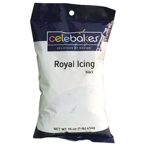 Celebakes Royal Icing Mix - Black, 1 pound