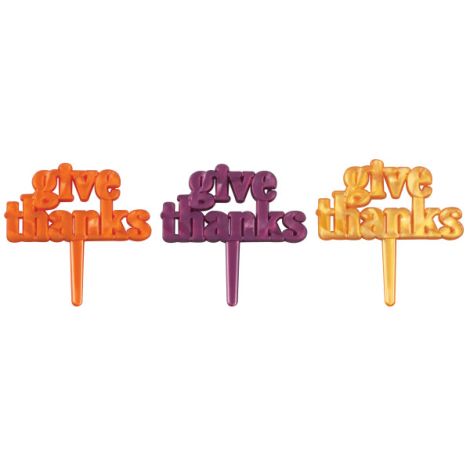 Give Thanks Iridescent, Cupcake Pics, 12 ct.