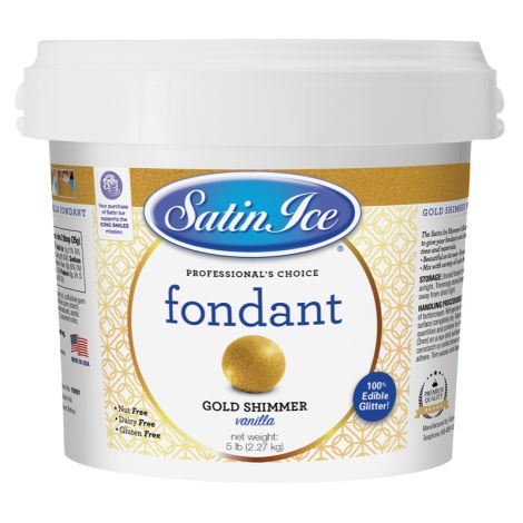 Satin Ice Gold Shimmer Fondant 5#
