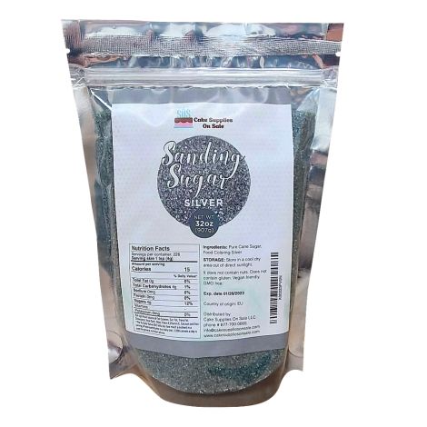 Sanding Sugar Silver, 32 oz