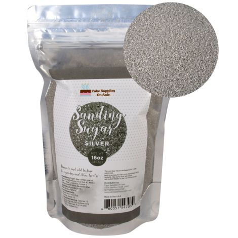 Sanding Sugar Silver 16 oz