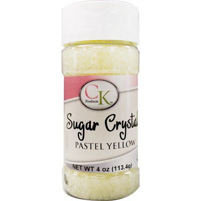 4 oz Sugar Crystals - Pastel Yellow