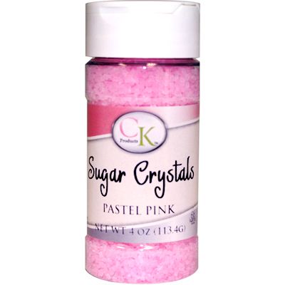 4 oz Sugar Crystals - Light Pink