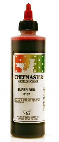 Airbrush Food Color Super Red - 9 oz