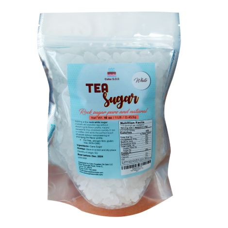 Tea Sugar White 16 oz. by Cake S.O.S