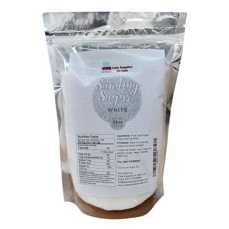Sanding Sugar White, 32 oz