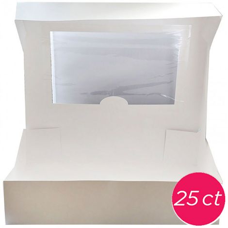 14x10x4 Window Cake Box 25 ct