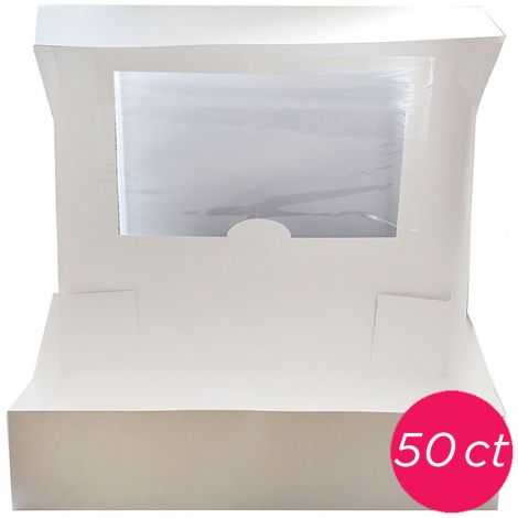 14x10x4 Window Cake Box 50 ct