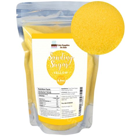 Sanding Sugar Yellow 8.8 oz