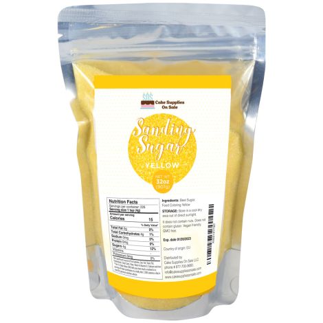 Sanding Sugar Yellow, 32 oz