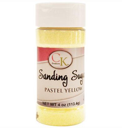 4 oz Sanding Sugar - Yellow Pastel