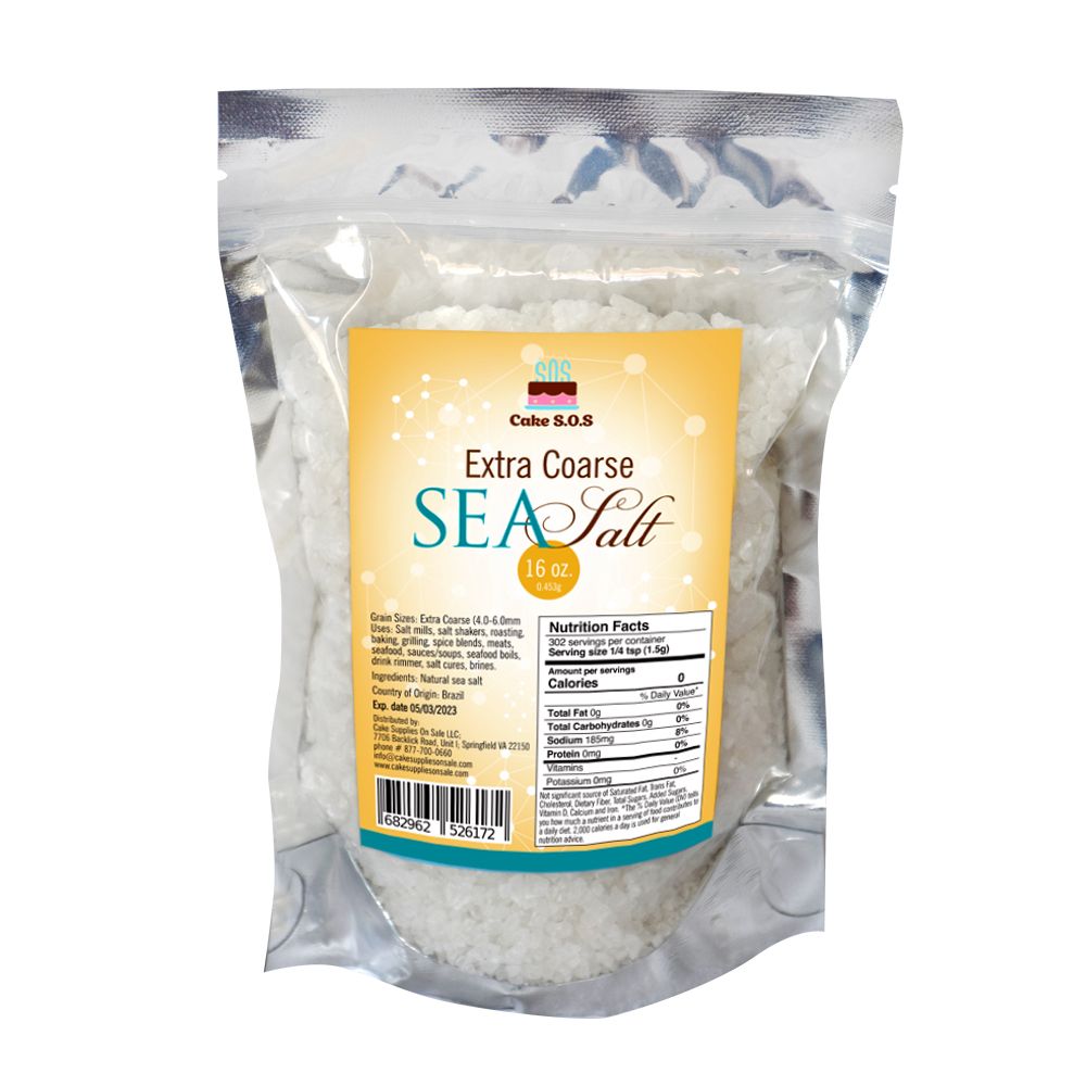 Premium Atlantic Sea Salt, Extra Coarse Grain 1 lb.