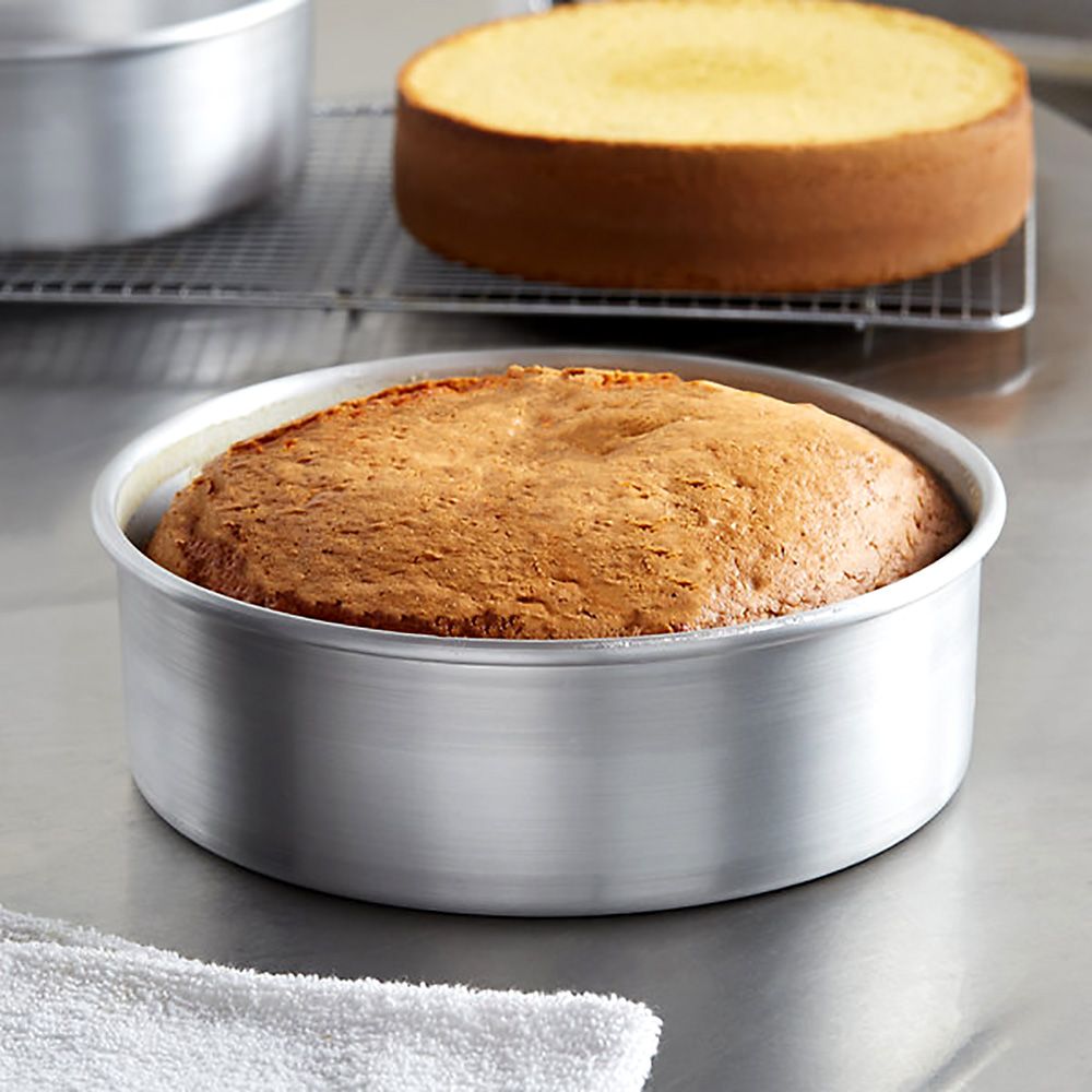 2 Round 8 Inch Cake Tin 20cm | 3.5cm Deep Base Baking Pan Tray Victoria  Sandwich | eBay