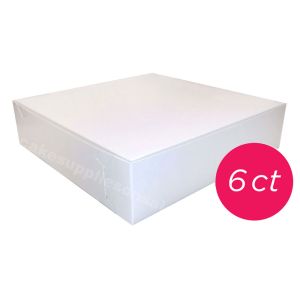 12x12x2 1/2 White Cake Box, 6 ct.