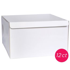 10x10x5 White Cake Box 12 ct